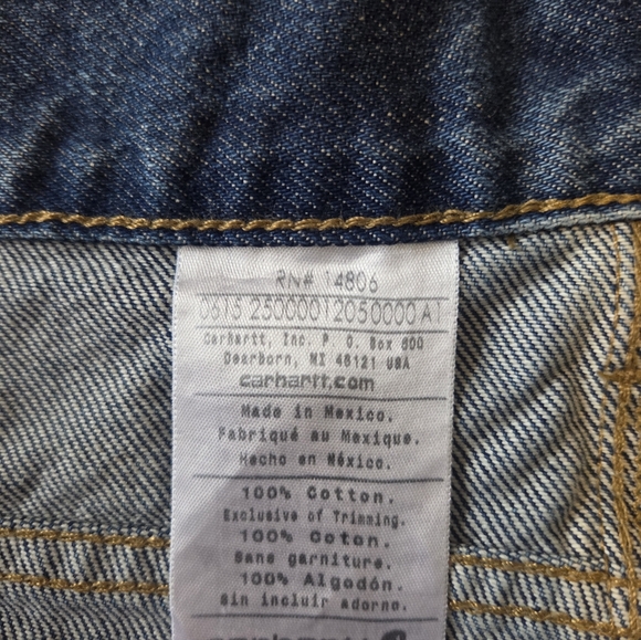 Carhartt Men's Relaxed Blue Jeans - Picture 2 of 5